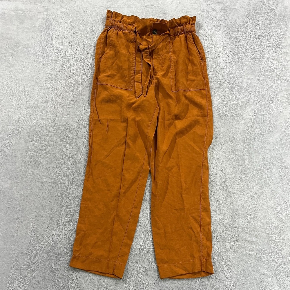 Madewell Dunaway Pants Womens Medium Belted Boho Hippie Coastal Casual